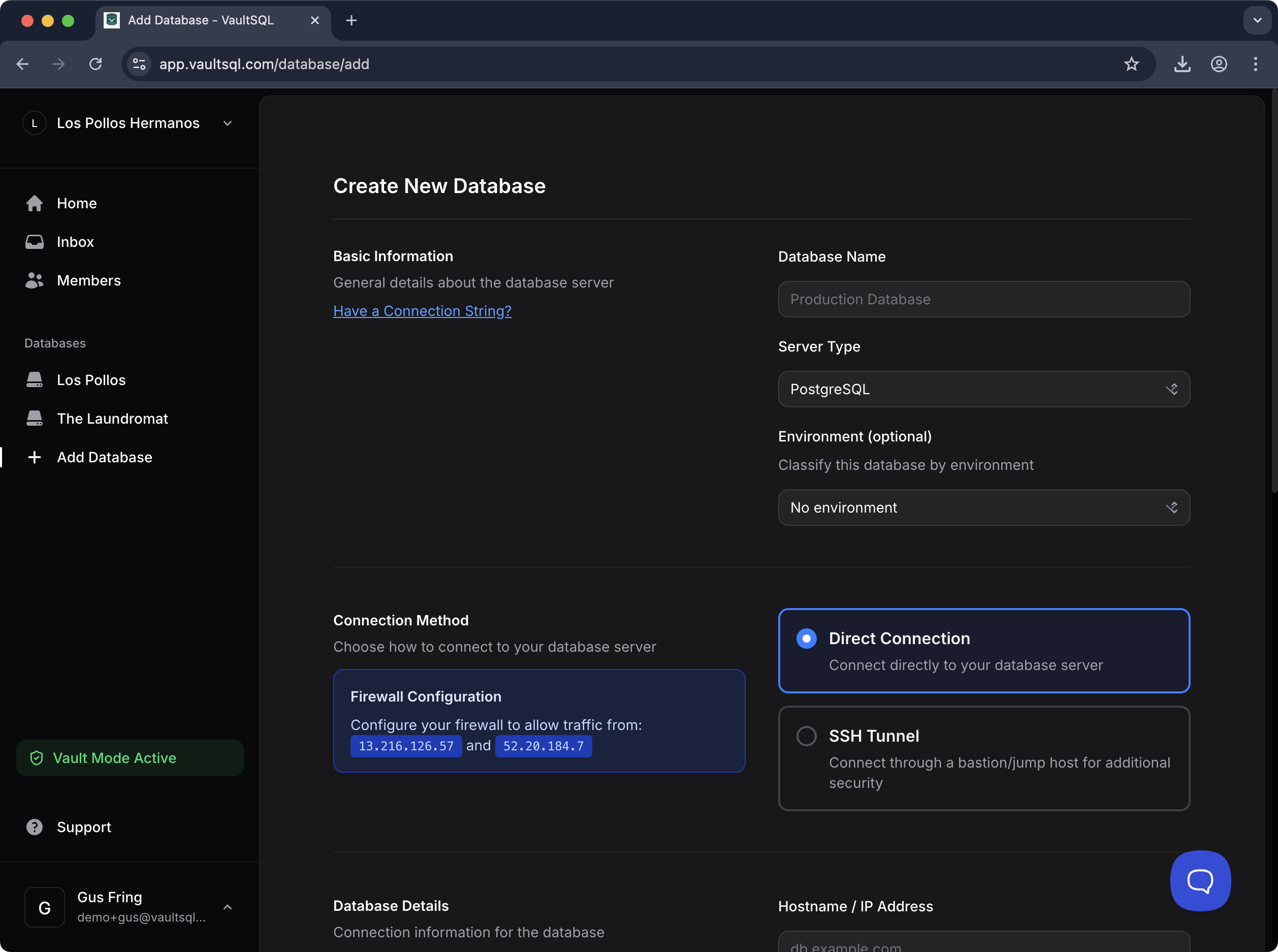 Create Database